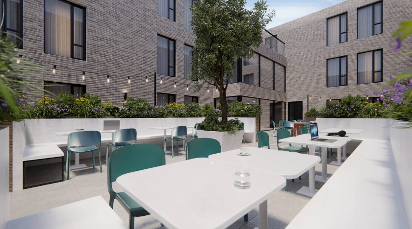 Our contemporary courtyard
