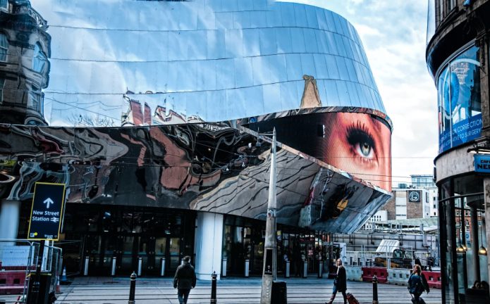 Birmingham New Street train station is a great example of the architecture in Birmingham.