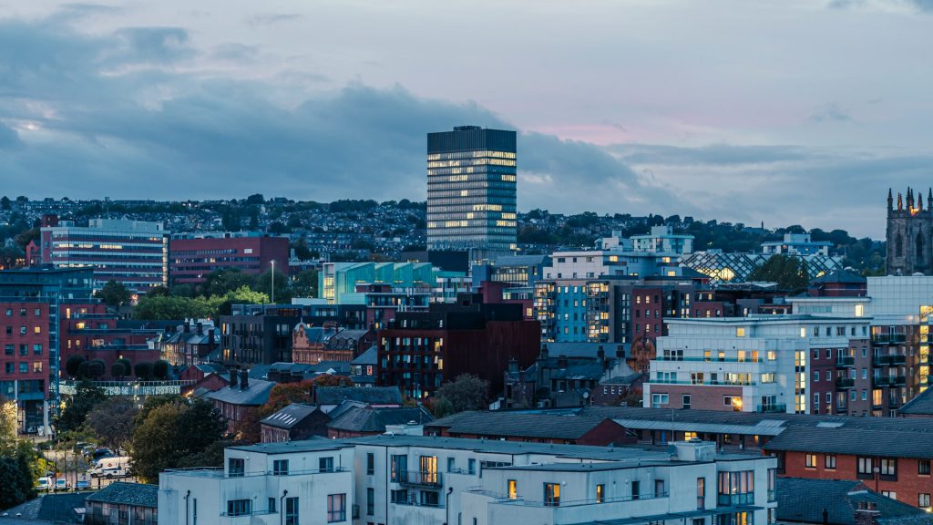 Sheffield Skyline at night